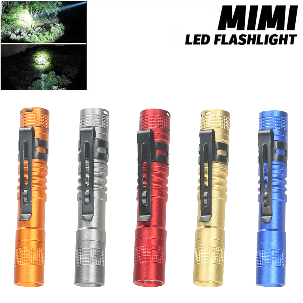 Outdoor Camping Decor - Mini stylo LED Portable avec pince,