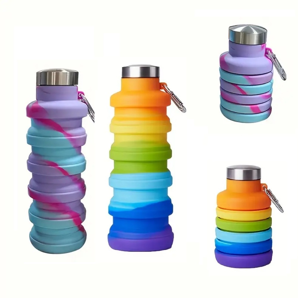 Collapsible Water Bottle - Bouteille d'eau pliable en silicone de