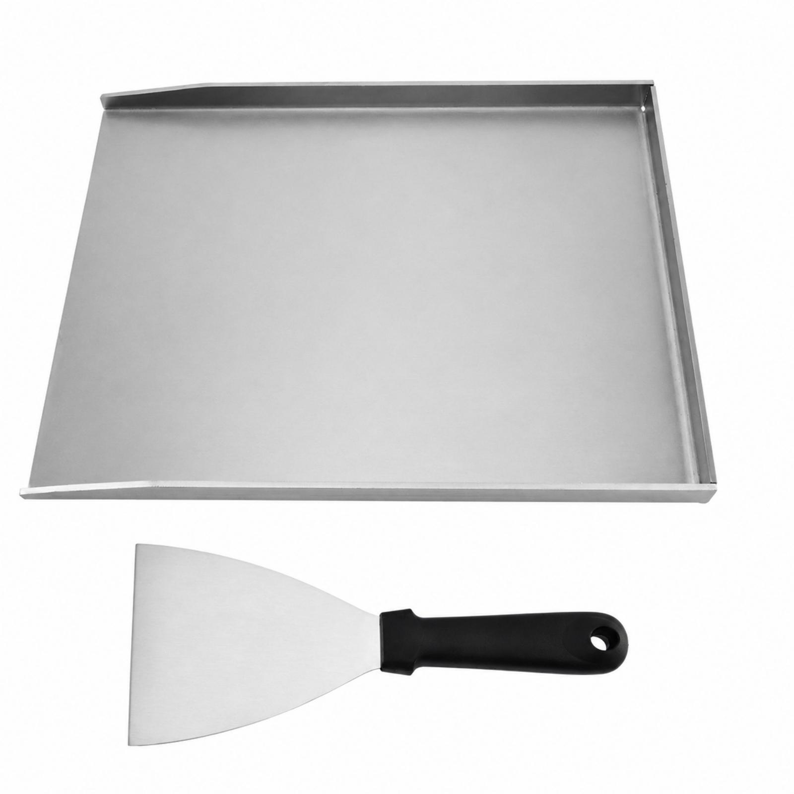 Outdoor Camping Griddle - Poêle rectangulaire à bord surélevé pour