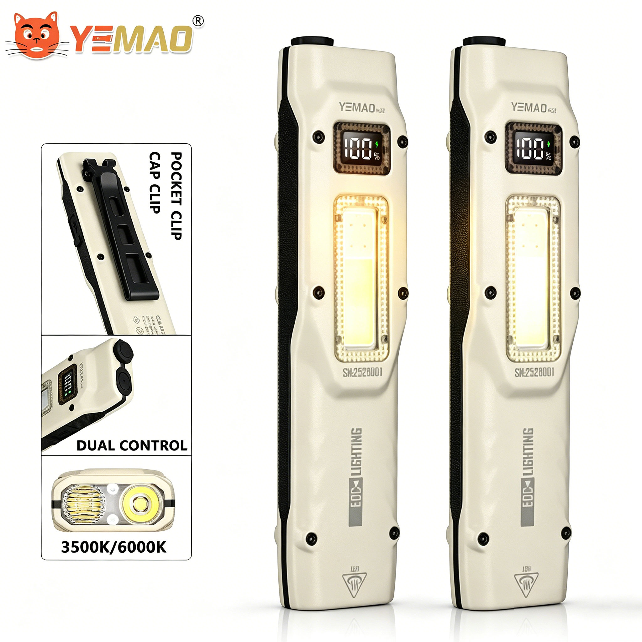 Outdoor Camping Decor - Portable 880LM YEMAO M28 Ultra-mince Tactique