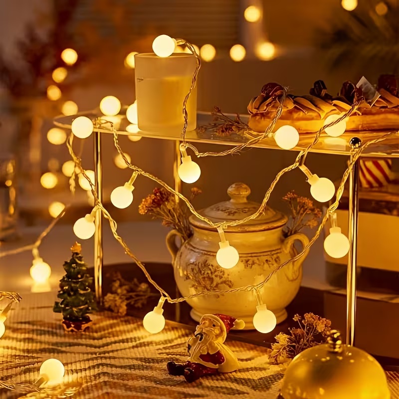 Outdoor Camping Lights String - Guirlande lumineuse LED à piles/USB de