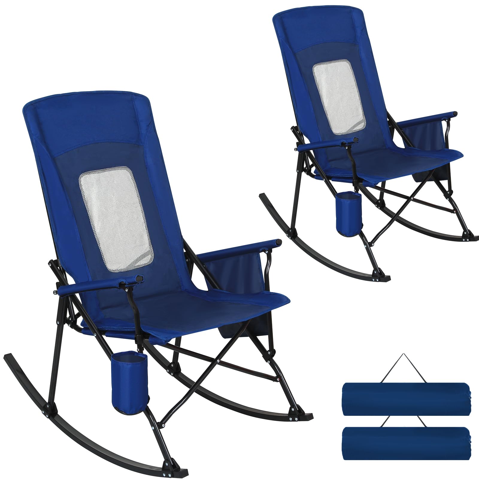 Outdoor Camping Rocker - Lot de 2 chaises de camping