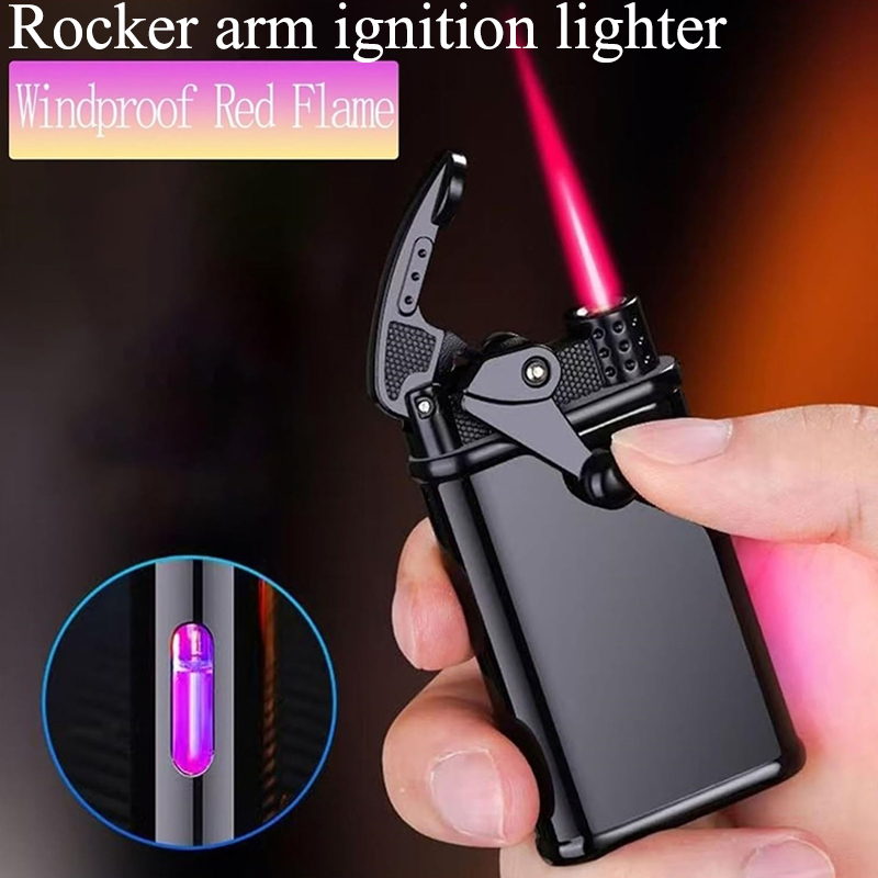 Outdoor Camping Rocker - Briquet torche rétro à flamme rouge