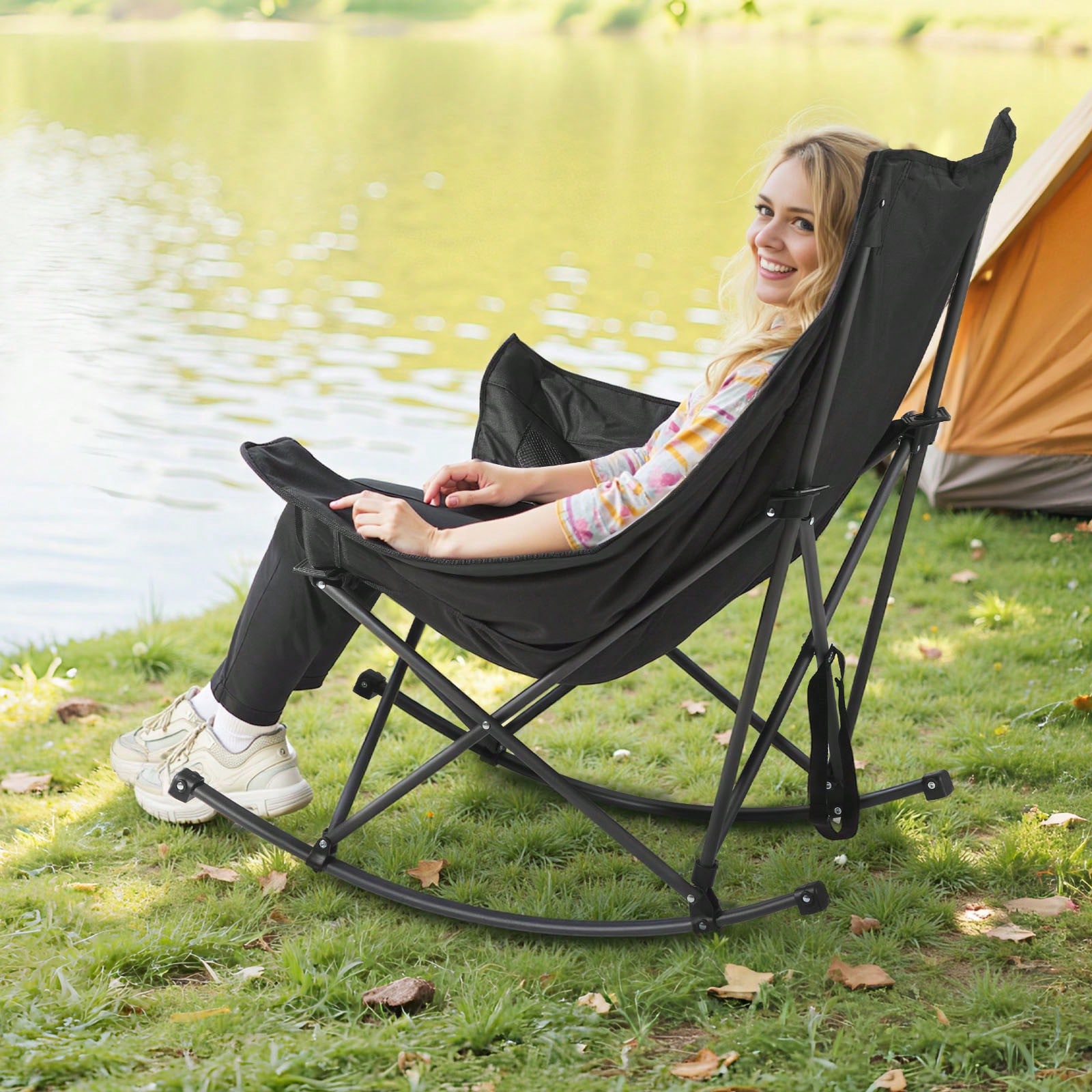 Outdoor Camping Rocker - Chaise de camping à bascule, chaise
