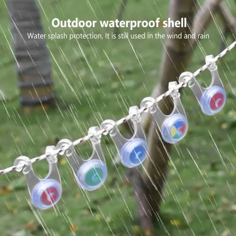 Outdoor Camping Lights String - Guirlande lumineuse à 10 LED, lumières