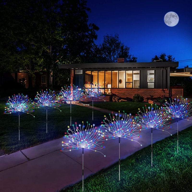 Outdoor Camping Lights String - Feux d'artifice solaires lumières extérieures étanches