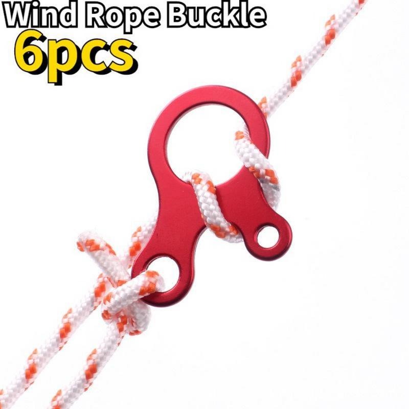 Outdoor Camping Extension Cord - Lot de 6 crochets de tension