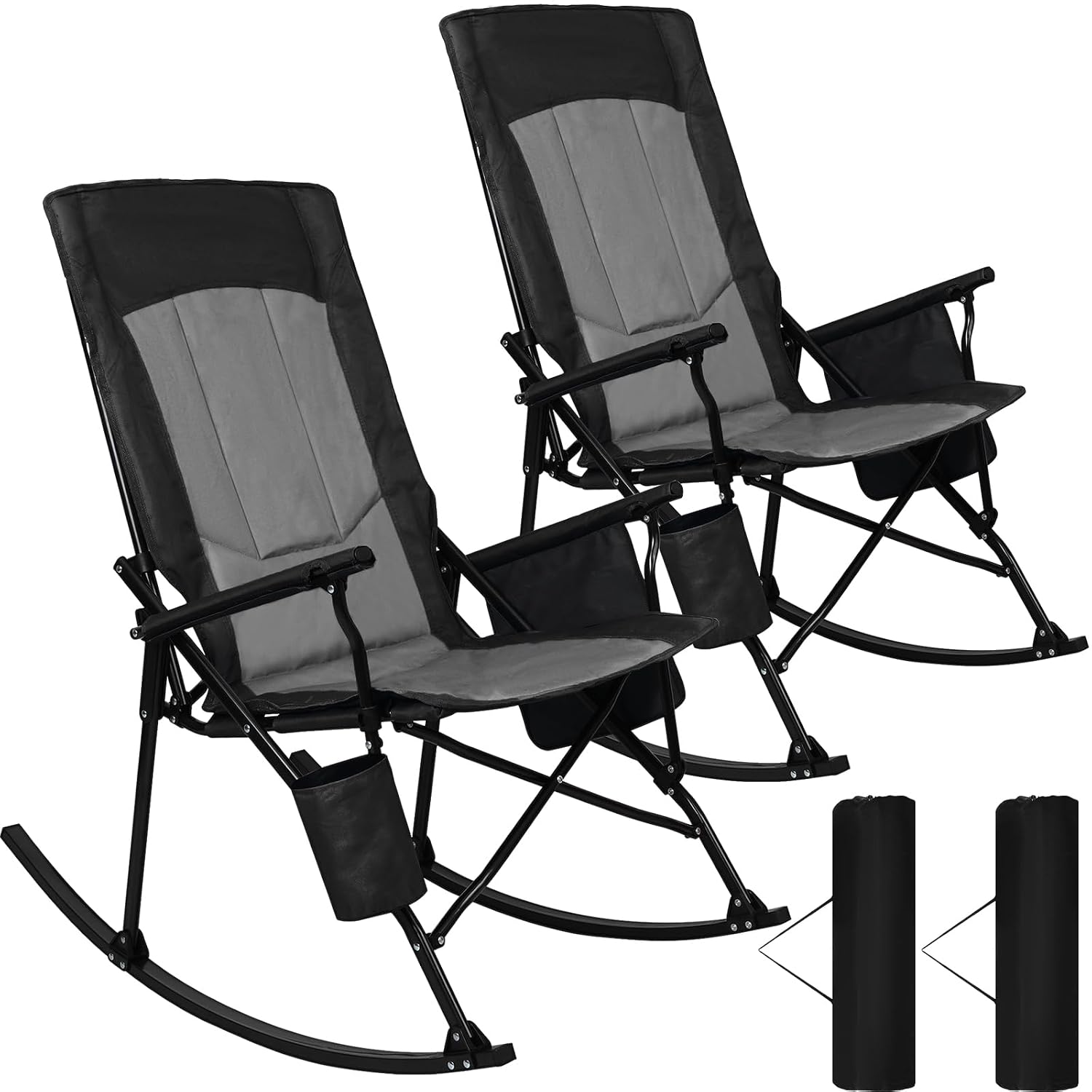 Outdoor Camping Rocker - Fauteuil à bascule portable à dossier