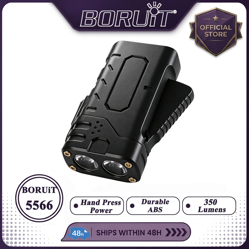 Outdoor Camping Decor - BORUIiT Lampe de poche LED EDC