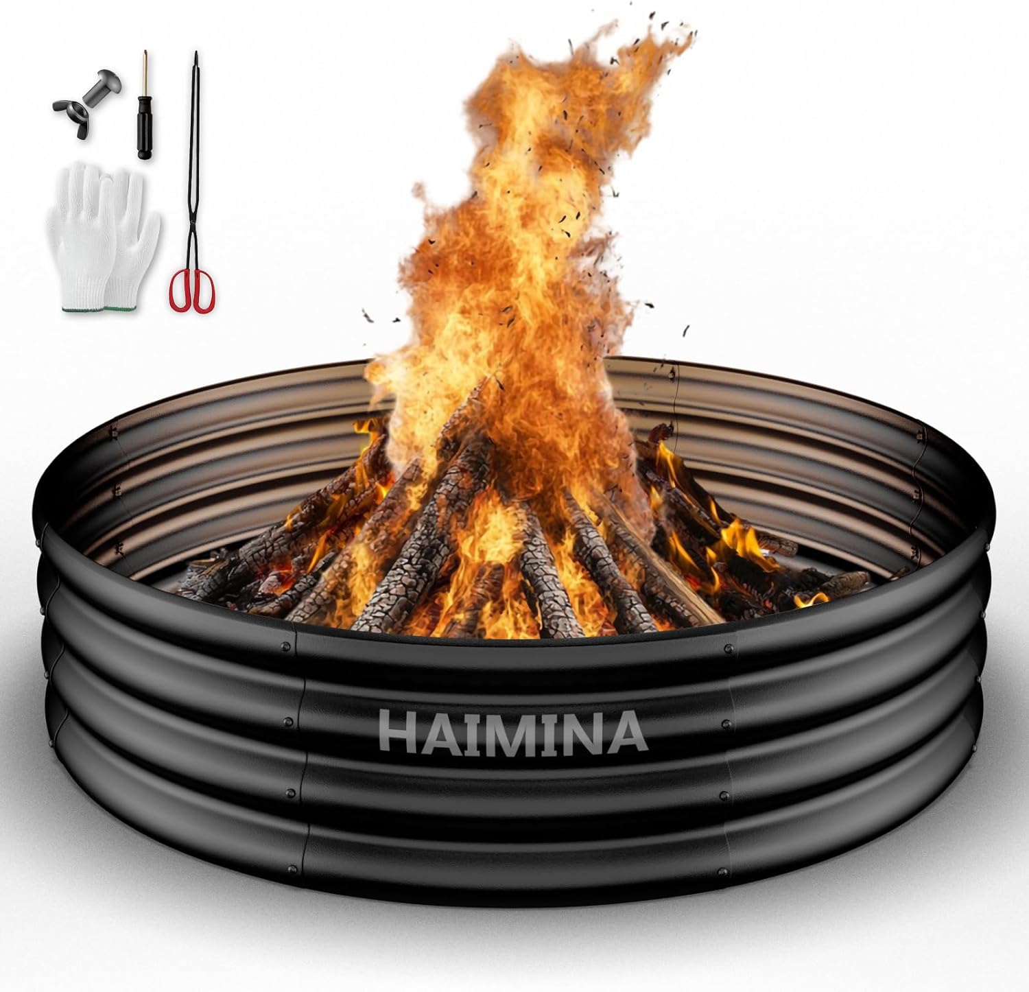 Outdoor Camping Fire - Anneau de foyer robuste de 36