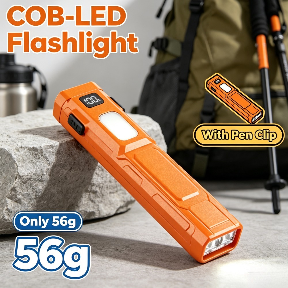 Outdoor Camping Decor - Lampe de poche LED COB EDC
