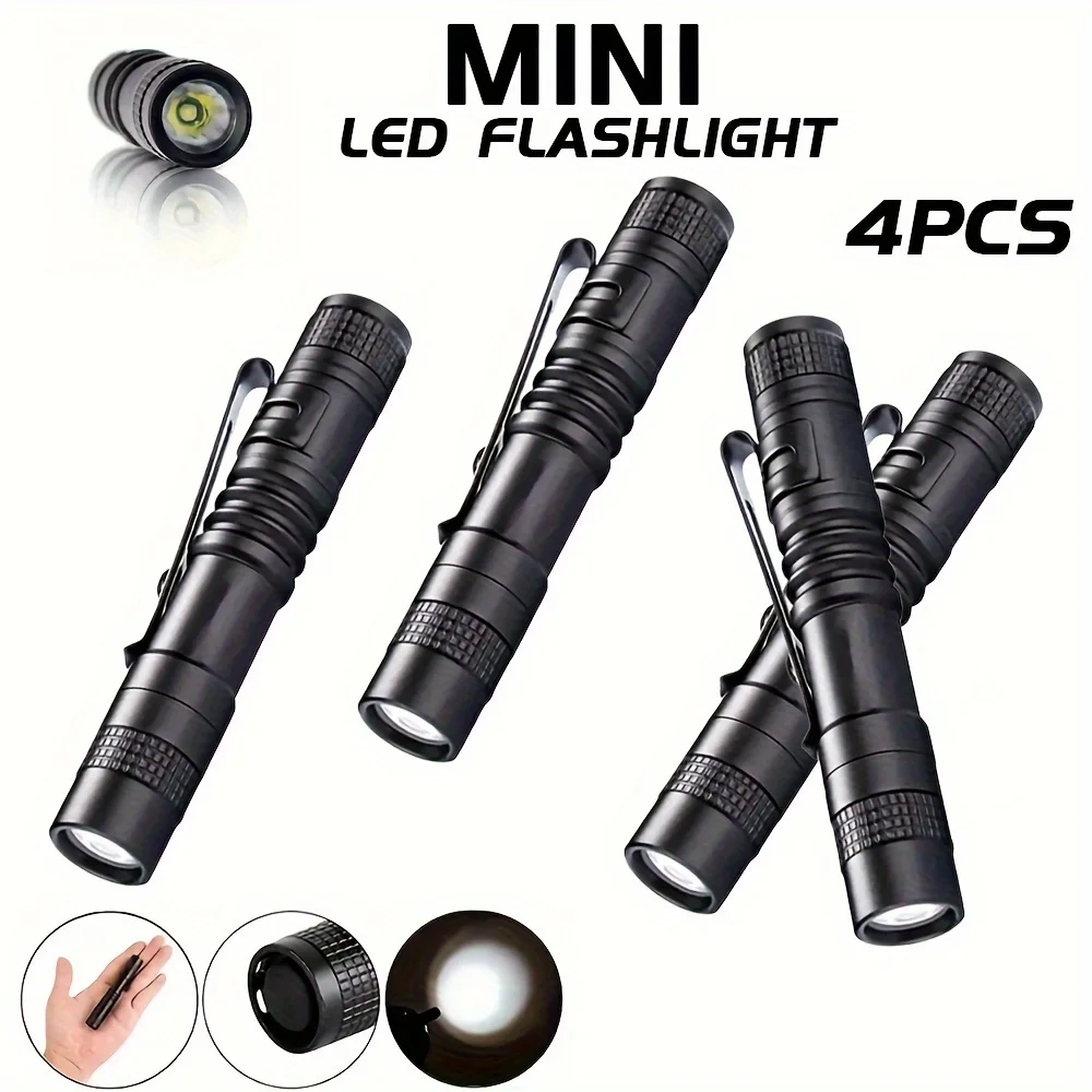 Outdoor Camping Decor - 1-4 pièces Mini stylo LED Portable