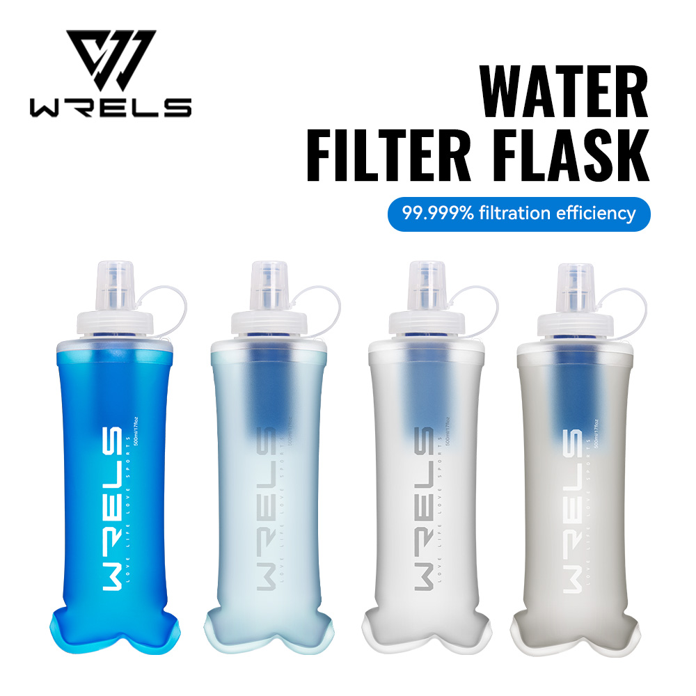 Collapsible Water Bottle - Bouteille d'eau filtrante WRELS, bouteille d'eau