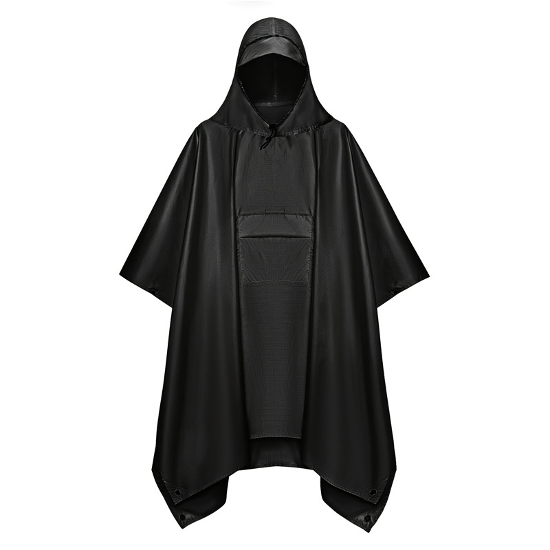 Camping Rain Poncho - Poncho de pluie tactique multifonctionnel 3