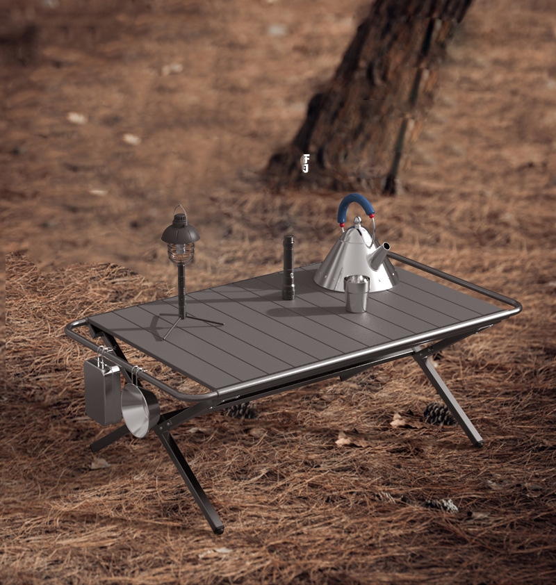 Outdoor Camping Cooking Table - Table d'appoint de camping portable, table