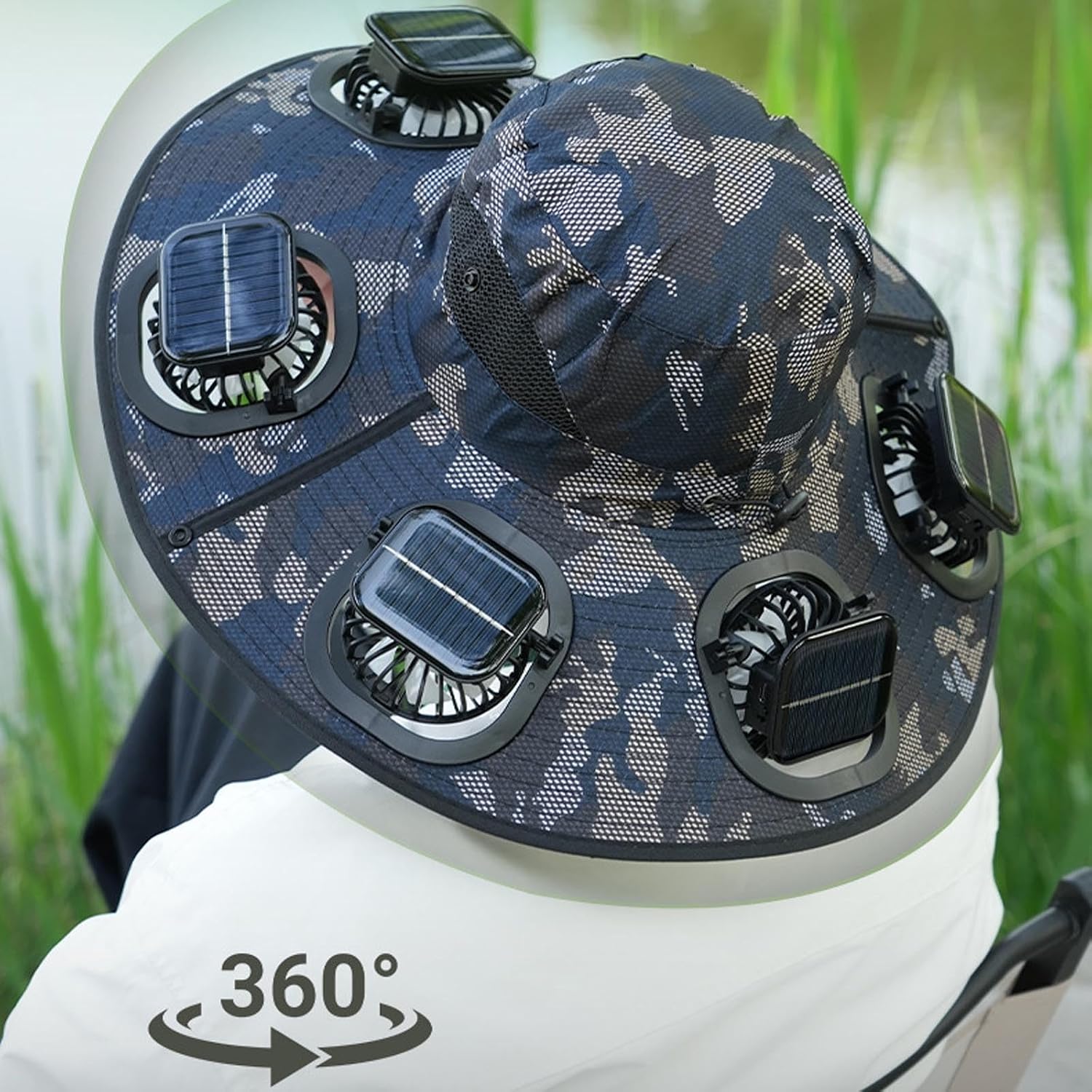Casquette Visière 6 Ventilateu - Outdoor Camping Hat avis et prix