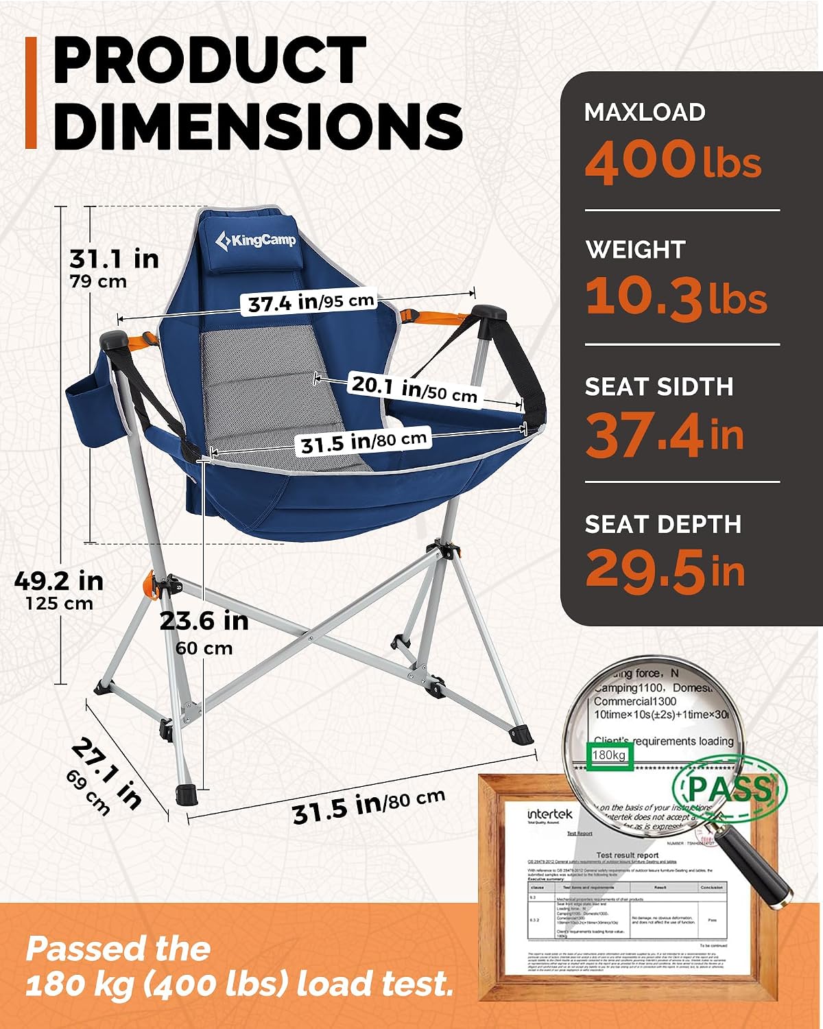 Chaise de camping pliante port - Outdoor Camping Rocker avis et prix
