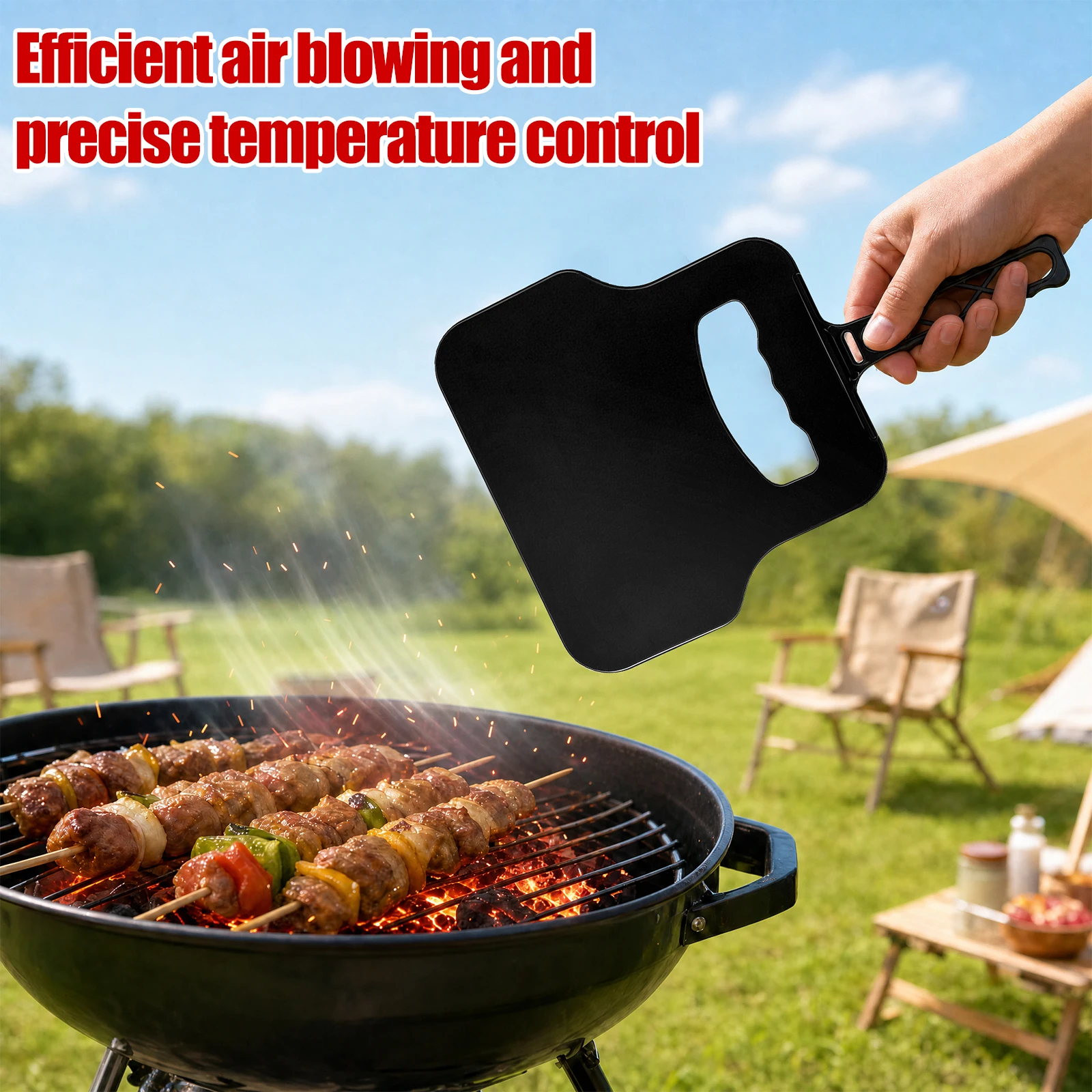 Ventilateur manuel en plastiqu - Outdoor Camping Fire avis et prix