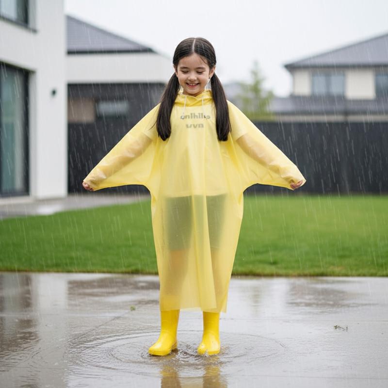 Imperméable jetable pour enfan - Camping Rain Poncho avis et prix
