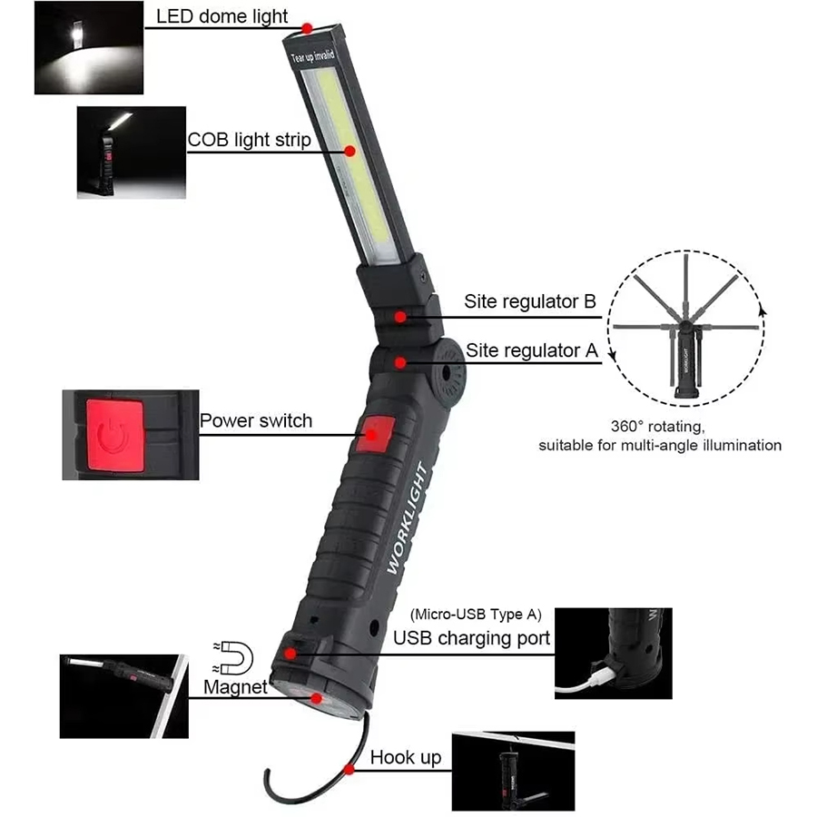 Lampe de poche LED Portable av - Outdoor Camping Decor avis et prix