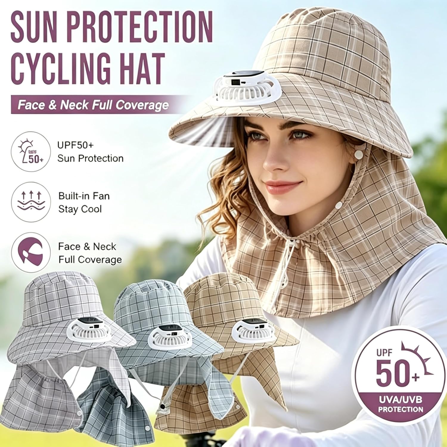 1PC Chapeau ventilateur solair - Outdoor Camping Hat avis et prix