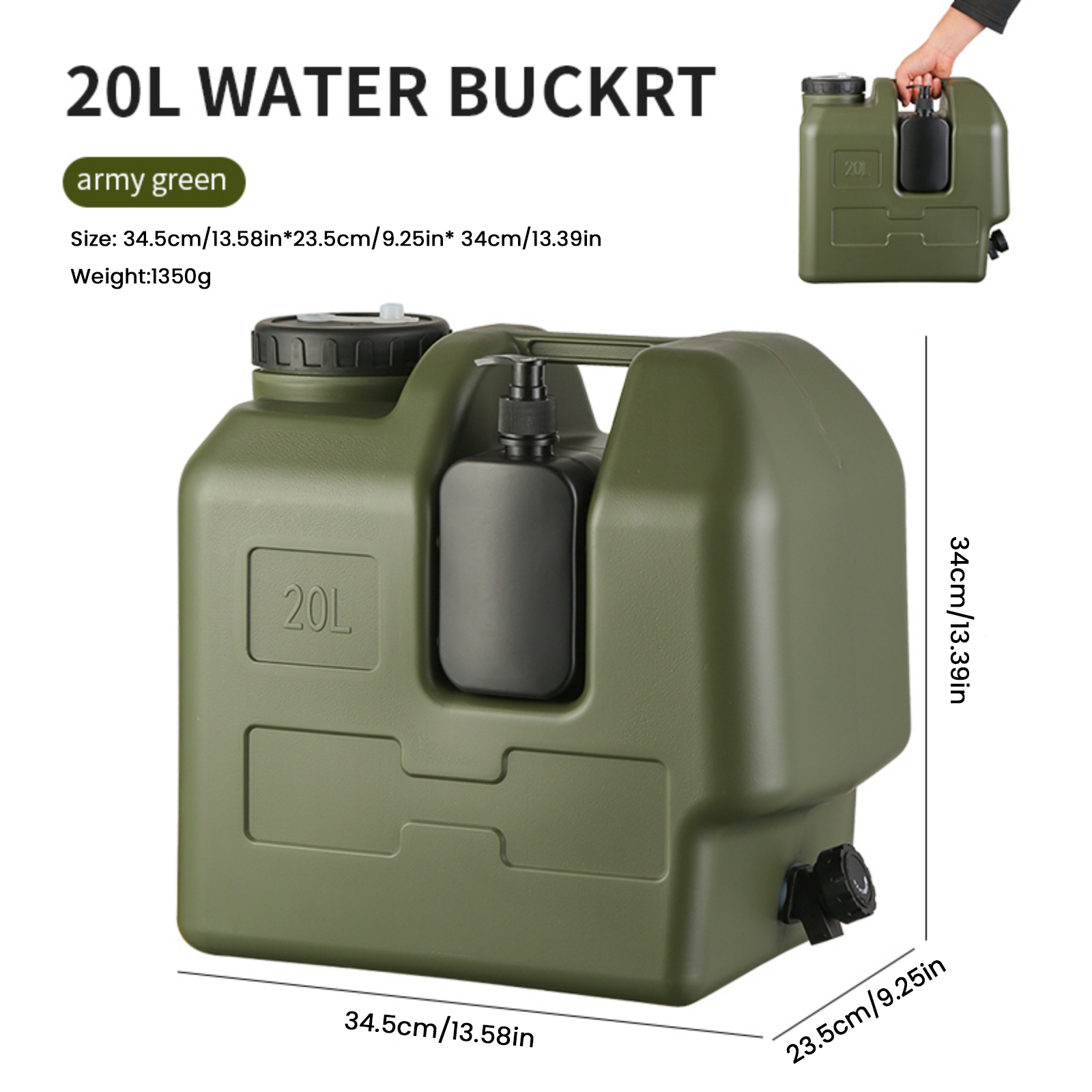 Carafe à eau portable de 15/20 - Outdoor Camping Water Tank avis et prix