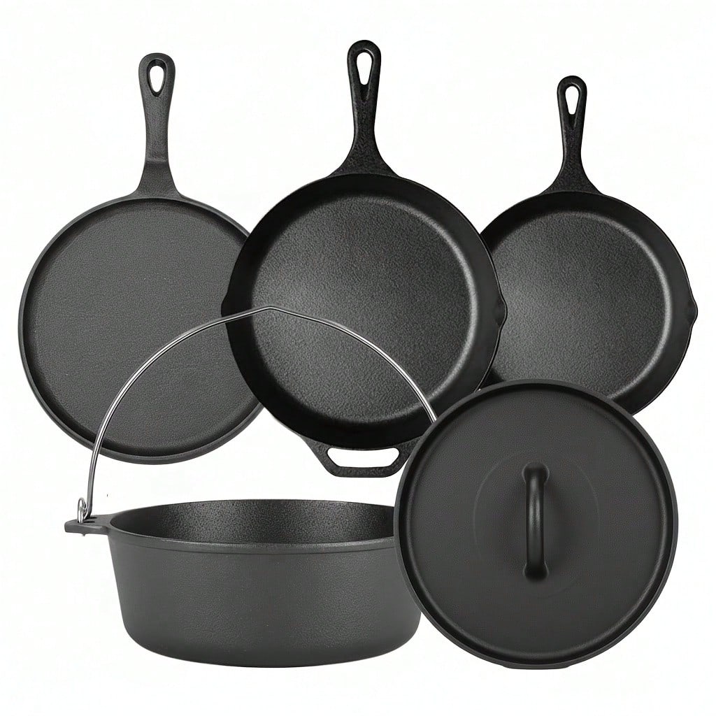 Ensemble de casseroles et poêl - Outdoor Camping Griddle avis et prix