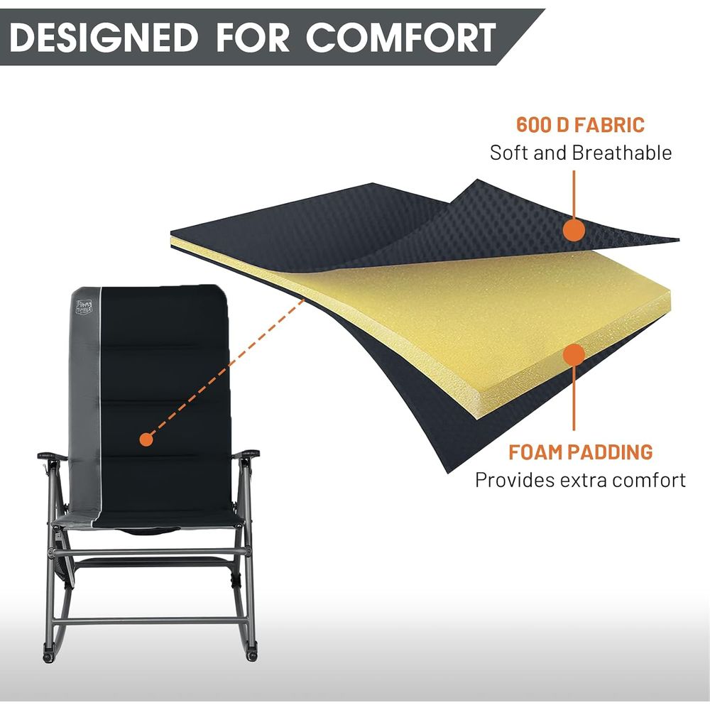 Fauteuil à bascule de camping  - Outdoor Camping Rocker avis et prix