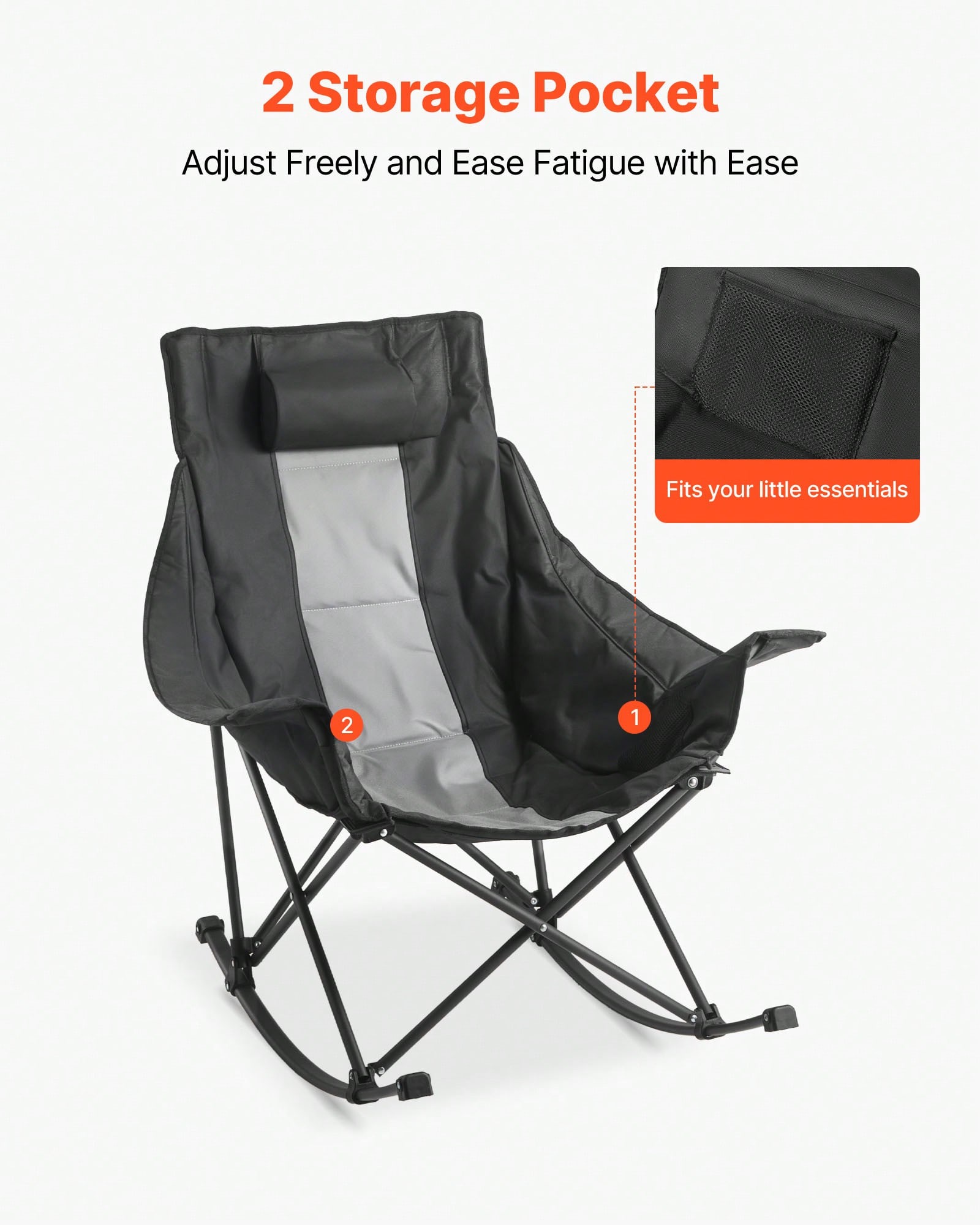 Chaise de camping à bascule, c - Outdoor Camping Rocker avis et prix