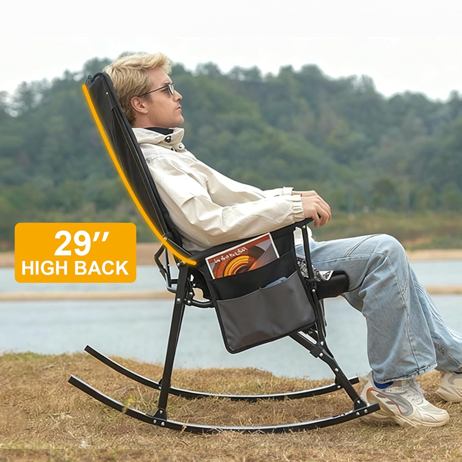 Fauteuil à bascule portable à  - Outdoor Camping Rocker avis et prix