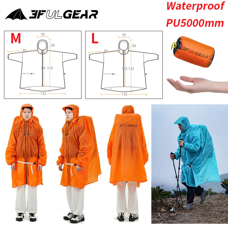 3F UL GEAR imperméable à ferme - Camping Rain Poncho avis et prix