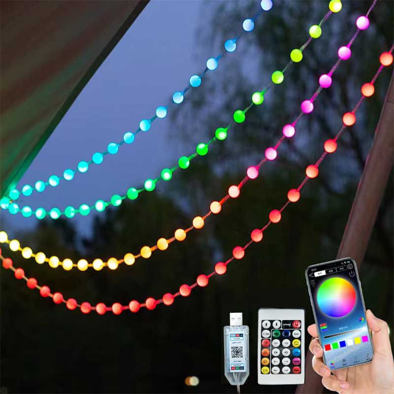 RGBIC-Guirxiété LED USB Blueto - Outdoor Camping Lights String avis et prix