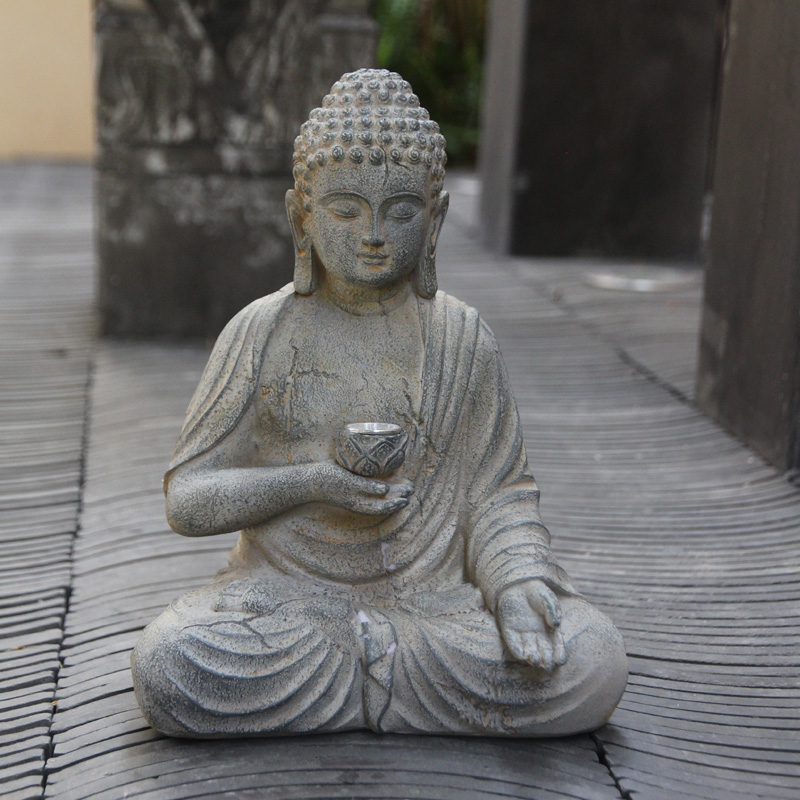 Statue de bouddha solaire en r - Outdoor Camping Japan avis et prix