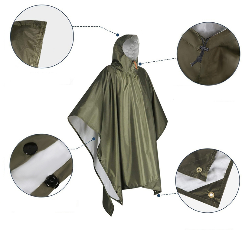Poncho de pluie robuste pour s - Camping Rain Poncho avis et prix