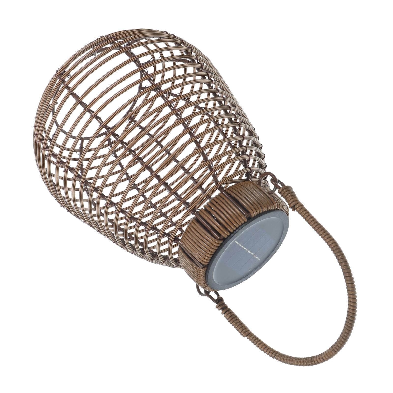 Lanterne solaire en rotin, lam - Outdoor Camping Decor avis et prix