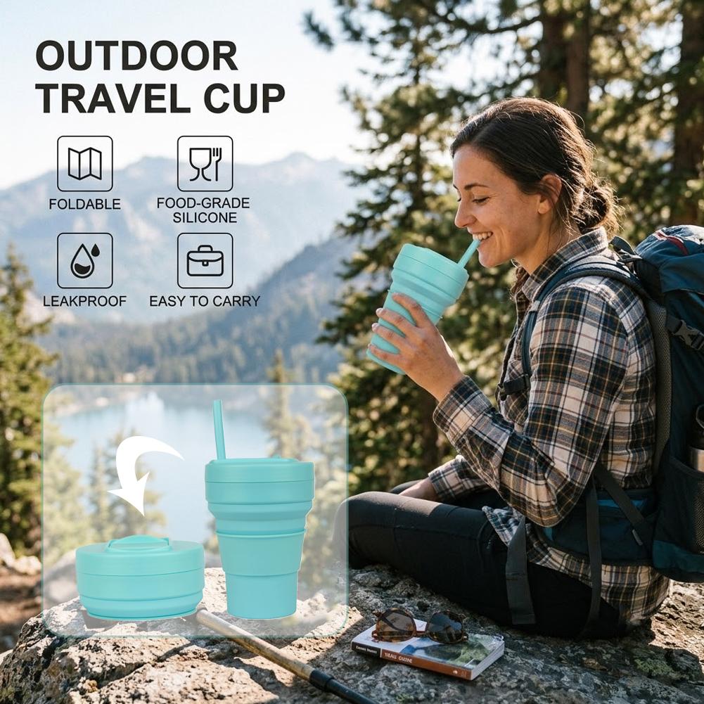 Tasse à café pliable en silico - Collapsible Water Bottle avis et prix