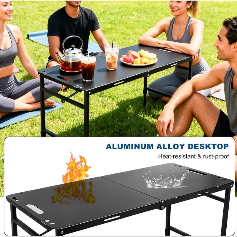 Table de camping pliable régla - Outdoor Camping Cooking Table avis et prix